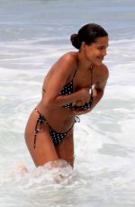 TINA KUNAKEY in Bikini at a Beach in Rio De Janeiro 01/29/2020