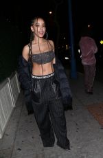 TINASHE Leaves Delilah in West Hollywood 01/22/2020