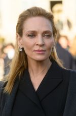 UMA THURMAN at Dior Haute Couture Spring/Summer 2020 Show at Paris Fashion Week 01/20/2020