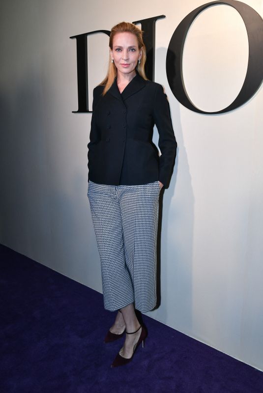 UMA THURMAN at Dior Haute Couture Spring/Summer 2020 Show at Paris Fashion Week 01/20/2020