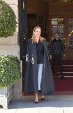 UMA THURMAN Leaves Ritz Hotel in Paris 01/20/2020
