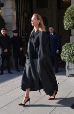 UMA THURMAN Leaves Ritz Hotel in Paris 01/20/2020