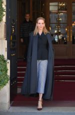 UMA THURMAN Leaves Ritz Hotel in Paris 01/20/2020