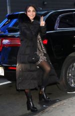VANESSA HUDGENS Arrives at Good Morning America in New York 01/17/2020