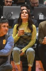 VANESSA HUDGENS at Cleveland Cavaliers vs LA Lakers Game in Los Angeles 01/13/2020