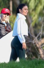 VANESSA HUDGENS Filming a Sportswear Commercial in Los Angeles 01/16/2020