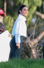 VANESSA HUDGENS Filming a Sportswear Commercial in Los Angeles 01/16/2020