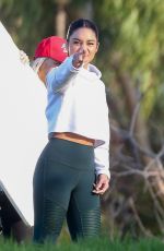 VANESSA HUDGENS Filming a Sportswear Commercial in Los Angeles 01/16/2020