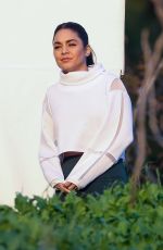 VANESSA HUDGENS Filming a Sportswear Commercial in Los Angeles 01/16/2020