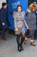 VANESSA HUDGENS Leaves Good Morning America in New York 01/17/2020