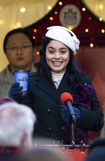 VANESSA HUDGENS on the Set of The Princess Switch: Switched Again in Edinburgh 01/06/2020