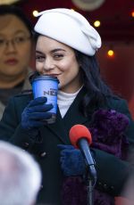 VANESSA HUDGENS on the Set of The Princess Switch: Switched Again in Edinburgh 01/06/2020