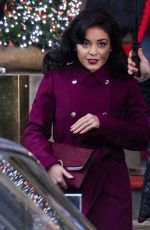 VANESSA HUDGENS on the Set of The Princess Switch: Switched Again in Edinburgh 01/06/2020