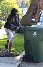 VANESSA HUDGENS Taking Out Trash in Studio City 01/14/2020