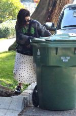 VANESSA HUDGENS Taking Out Trash in Studio City 01/14/2020