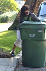 VANESSA HUDGENS Taking Out Trash in Studio City 01/14/2020
