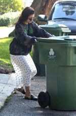 VANESSA HUDGENS Taking Out Trash in Studio City 01/14/2020