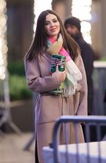 VICTORIA JUSTICE on the Set of Push in New York 01/03/2020