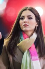 VICTORIA JUSTICE on the Set of Push in New York 01/03/2020