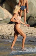 VICTORIA SILVSTEDT in Bikini on the Beach in St. Barts 01/06/2020
