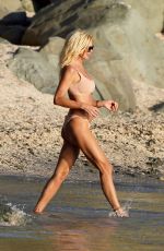 VICTORIA SILVSTEDT in Bikini on the Beach in St. Barts 01/06/2020