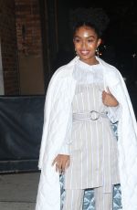 YARA SHAHIDI Arrives at ABC Studios in New York 01/15/2020
