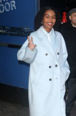 YARA SHAHIDI Arrives at ABC Studios in New York 01/15/2020