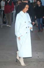 YARA SHAHIDI Arrives at ABC Studios in New York 01/15/2020