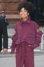 YARA SHAHIDI Arrives at Build Series in New York 01/14/2020