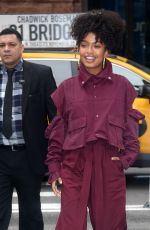 YARA SHAHIDI Arrives at Build Series in New York 01/14/2020