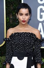 ZOE KRAVITZ at 77th Annual Golden Globe Awards in Beverly Hills 01/05/2020