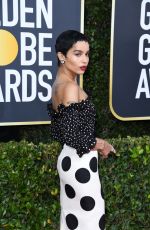 ZOE KRAVITZ at 77th Annual Golden Globe Awards in Beverly Hills 01/05/2020