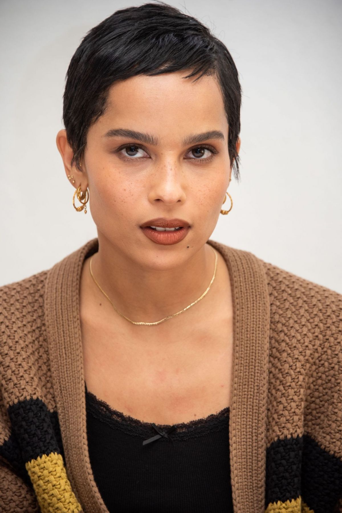 ZOE KRAVITZ at High Fidelity Press Conference in Beverly ...