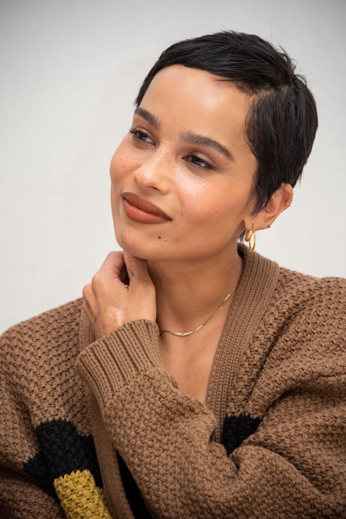 ZOE KRAVITZ at High Fidelity Press Conference in Beverly Hills 01/17 ...