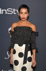 ZOE KRAVITZ at Instyle and Warner Bros. Golden Globe Awards Party 01/05/2020
