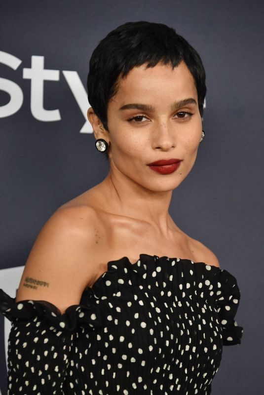 ZOE KRAVITZ at Instyle and Warner Bros. Golden Globe Awards Party 01/05/2020