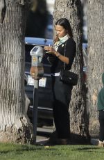ZOE SALDANA Out and About in Los Angeles 01/18/2020