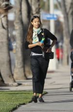 ZOE SALDANA Out and About in Los Angeles 01/18/2020