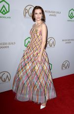 ZOEY DEUTCH at Producers Guild Awards 2020 in Los Angeles 01/18/2020