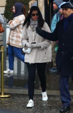 ADRIANA LIMA Out on a Rainy Day in Paris 02/26/2020