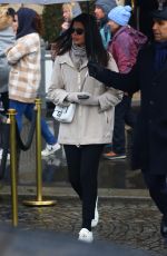 ADRIANA LIMA Out on a Rainy Day in Paris 02/26/2020