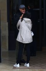 ADRIANA LIMA Out on a Rainy Day in Paris 02/26/2020