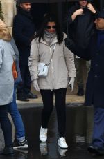 ADRIANA LIMA Out on a Rainy Day in Paris 02/26/2020