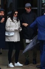 ADRIANA LIMA Out on a Rainy Day in Paris 02/26/2020