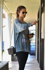 ALESSANDRA AMBROSIO Arrives at a Spa in Los Angeles 02/07/2020
