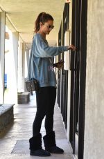 ALESSANDRA AMBROSIO Arrives at a Spa in Los Angeles 02/07/2020