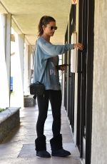 ALESSANDRA AMBROSIO Arrives at a Spa in Los Angeles 02/07/2020