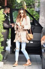 ALESSANDRA AMBROSIO Arrives at Meeting in Beverly Hills 02/03/2020