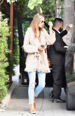 ALESSANDRA AMBROSIO Arrives at Meeting in Beverly Hills 02/03/2020