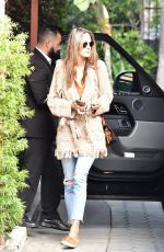 ALESSANDRA AMBROSIO Arrives at Meeting in Beverly Hills 02/03/2020